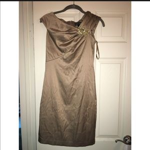 Tan Size 4 Petite Dress Worn once !